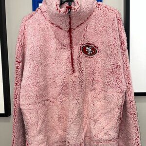 Women's NFL Official San Francisco 49ers Sherpa Jacket with Pockets New With Tag